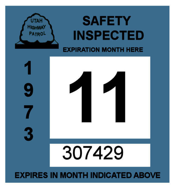 (image for) 1973 Utah Inspecttion Sticker